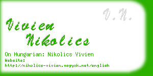 vivien nikolics business card